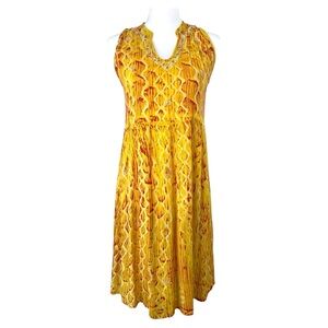 Raga Anthropologie‎ Embellished Sleeveless Dress Size S Bohemian Batik Print